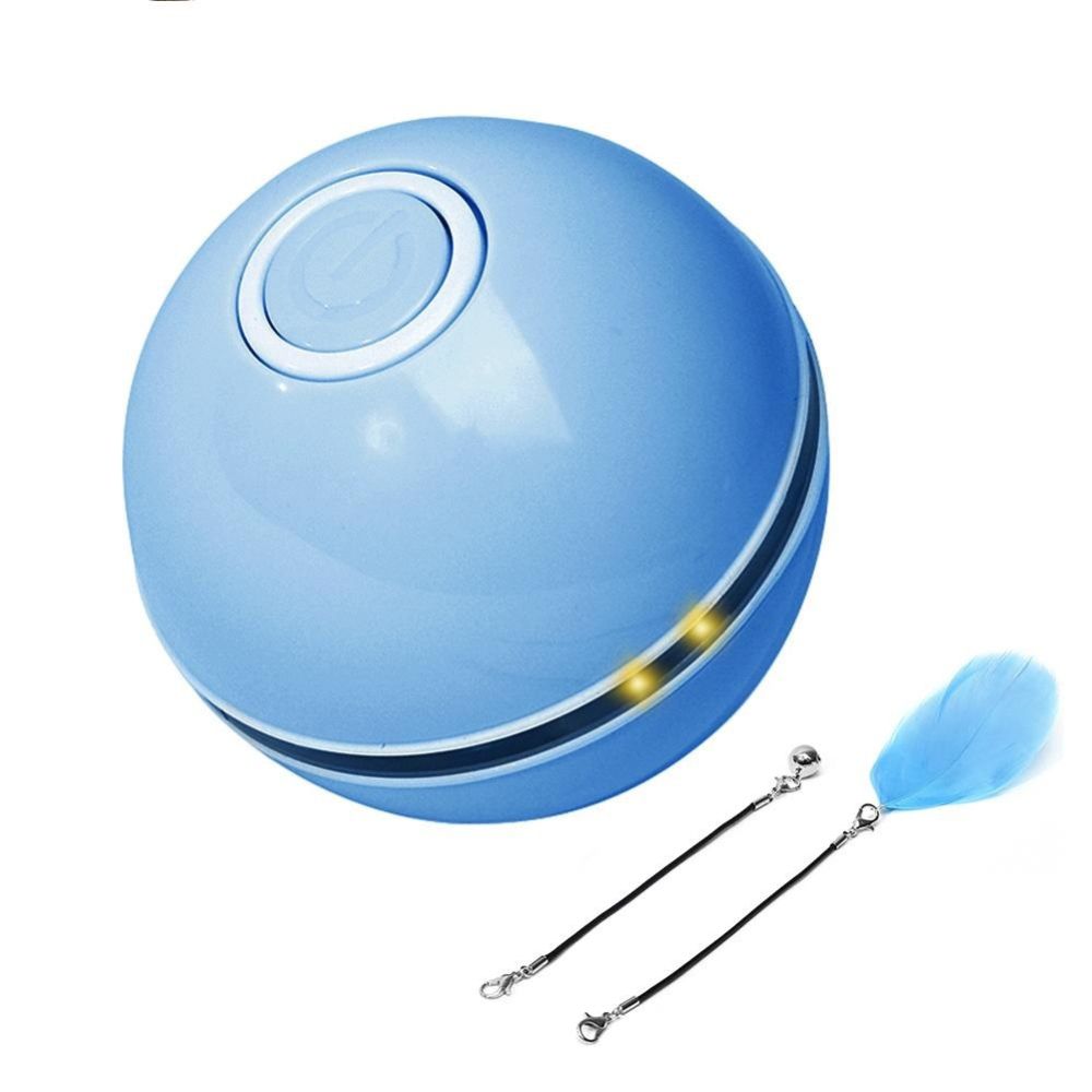 Pet Cat Toys Interactive Ball Smart Cat Teaser USB Rechargeable Automatic Self Rotating Toy Suitable For Kitten Puppy