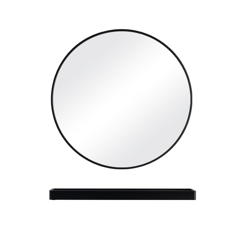 Wall Hanging Round Mirror Bathroom Toilet Living Room Corridor Bedroom Wall Mounted Black Mirror 40/50/60/70cm