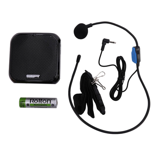 Rolton K400 Portable Voice Amplifier + Mic Teacher Speaker Loud Speaker for School Teacher Classroom Office Presentation