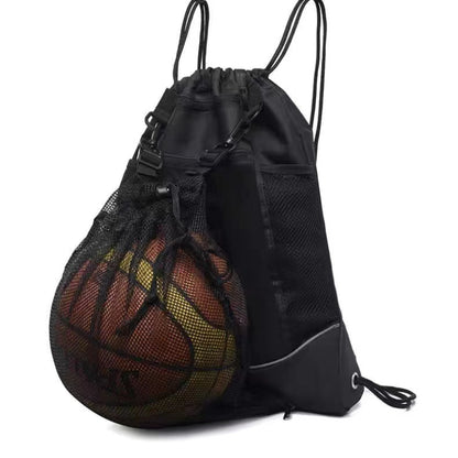 Basketball Backpack Ball Sports Shoulder Bag Football Soccer Volleyball Drawstring Pocket Outdoor Portable Bag