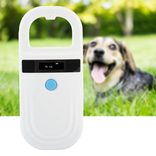 Microchip Scanner Pet Reader, Rechargeable Animal Chip Identification Scanner Microchip Scanner 134.2/ 125kHz White