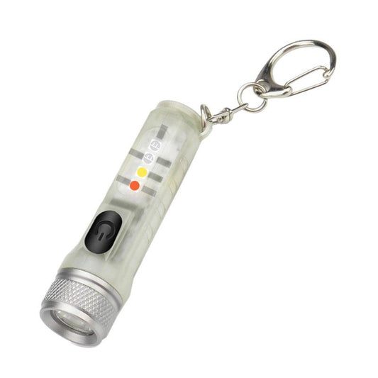Smiling Shark SD-0001 Mini Glare Flashlight Keychain LED Mini Flashlight Rechargeable Multifunctional Portable Outdoor