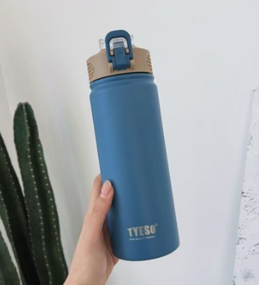 750ml Double Stainless Steel Thermal Flask With Straw Portable Sport Water Bottle Tumblers For Camping Gym And Outdoor