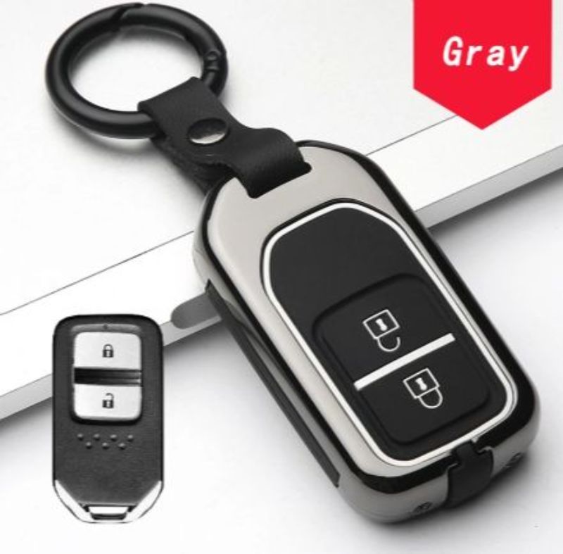 GTIOATO For Honda Key Cover Case Aluminum Alloy Car Remote Key Pouch For Honda Civic Jazz HRV Odyssey City Accord CRV