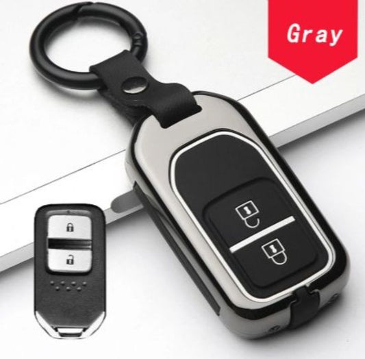 GTIOATO For Honda Key Cover Case Aluminum Alloy Car Remote Key Pouch For Honda Civic Jazz HRV Odyssey City Accord CRV