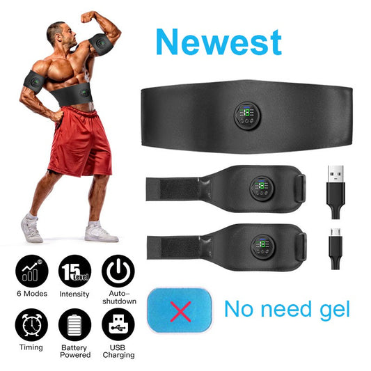 Muscle Trainer Stimulator Muscle Training Equipment Abdominal Muscle Stimulator EMS Trainer Waist Support Electric Belt