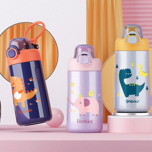 350ml High Quality Kids Thermos Mug Double Stainless Steel Cartoon Thermal Flasks Children Tumbler Great Gift For Kids