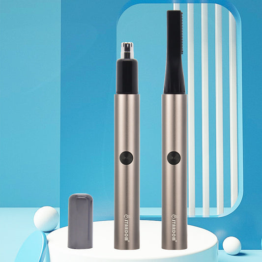 Electric Nose Hair Trimmer Small Portable Whole Body Washable USB Rechargeable Eyebrow Trimmer Multifunctional Cutter