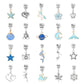 63Pcs DIY Bead Jewelry Making Kit Bracelet Necklace Ring Mermaid Pearl Charms Handmade Pendants and Bangles Toy Box Set