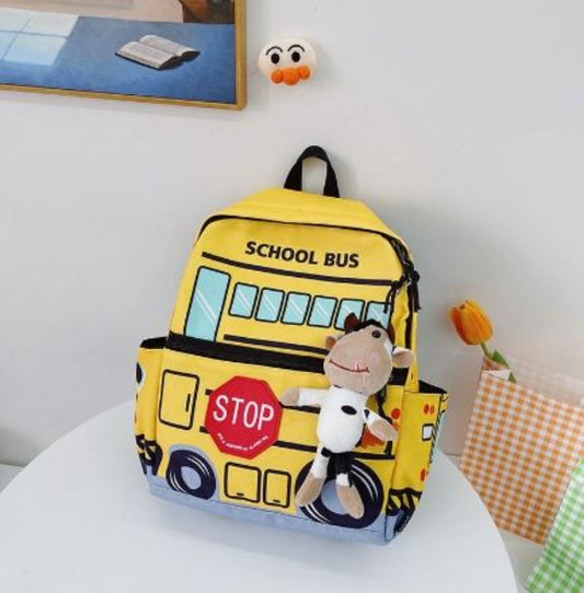 Student Cartoon Backpack Toddler Baby 3-6 years Old Small School Bag Child Cute Car Backpack Baby Boy Bag Lightweight
