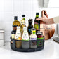 360° Rotating Large Capacity Versatile Seasoning Tray Storage Rack/Plastic Tray Condiment Cosmetics Sorting Container