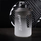 3.78L Gradient Water Bottle with Straw Hold Your Phone Motivational Time Marker Large Wide Mouth Drinking