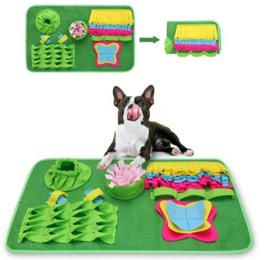 Snuffle Mat Interactive Dog Toys Bowl for Boredom Pet Dog Cat Feeding Games Treat Dispensing Puzzles Mat for Large Small