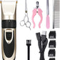 Lixada Dog Hair Trimmer Professional Pet Grooming Set Electrical Rechargeable Pet Clipper Shaver Set Haircut Machine