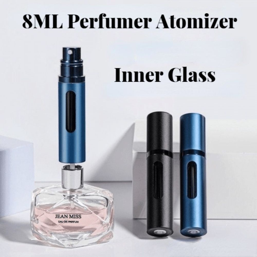 8ml Perfume Atomizer Bottle Portable Mini Refillable Empty Perfume Spray Sprayer Leak Proof TSA Approved Cologne Sprayer