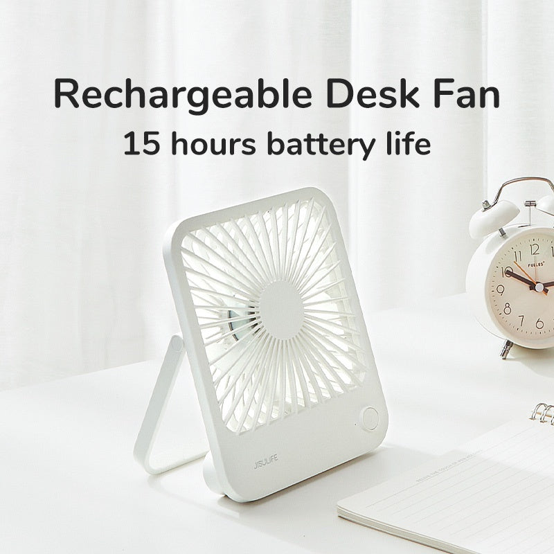 Mini Table Fan USB Rechargeable Portable Desk Fan 4500 mAh Battery Small Personal Desktop Fan Suit For Office Dormitory