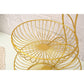 3 Tiers Golden Fruit Storage Baskets Nordic Tier Gold Vegetables Kitchen Organizer Fruit Basket Living Room Home Rack