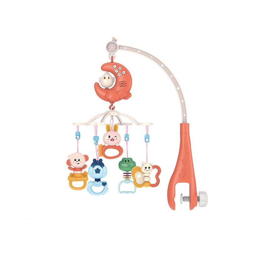 Baby Cot Bed Hanging Crib Music Detachable Mobile Toy Bassinet Toys Bed Bell Kids Rattles Musical Play For Development