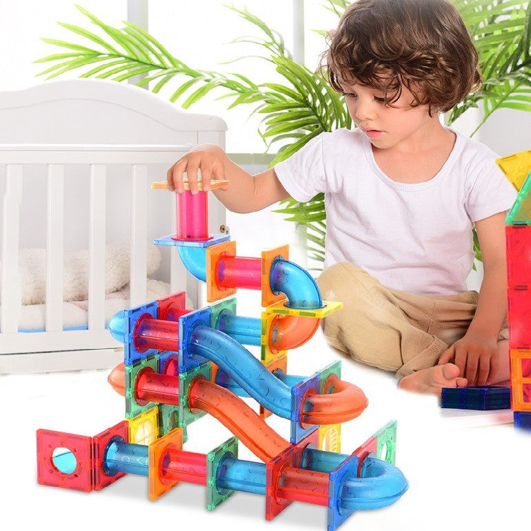 88/118/178Pcs Magnetic Building Blocks Educational Magnet Toys Pipeline Children Kids Gift