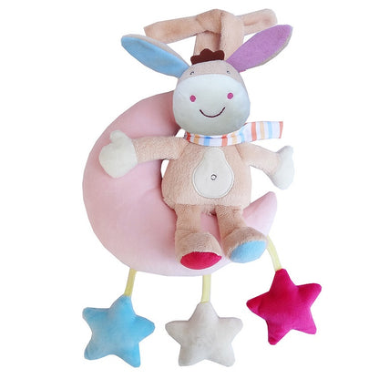 Baby Soft Toy Cot Bed Car Stroller Music Sound Squeeze Hand Infant Star Hanging Toy For Crib And Baby Stroller Unisex