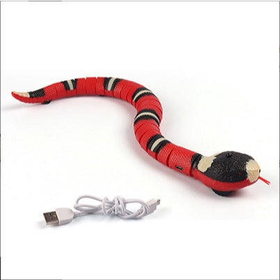 Smart Cat Toys USB Rechargeable, Electronic Sensing Snake Pet Toy For Cats And Kitten Remote Control Induction Snake