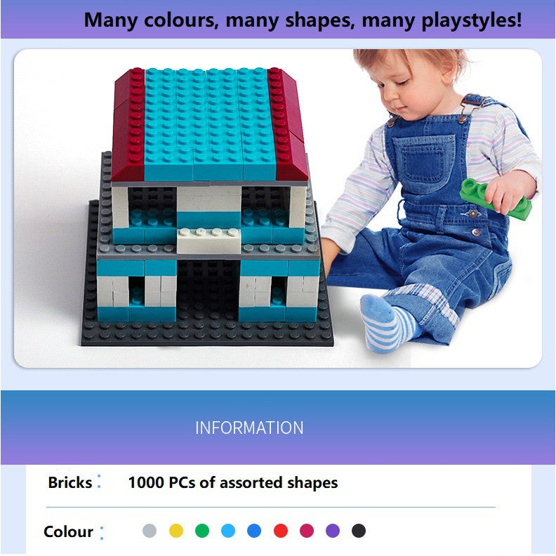 1000 Pieces Educational Building Block Brick Set Toys Child Toddler Bricks Blocks Gift