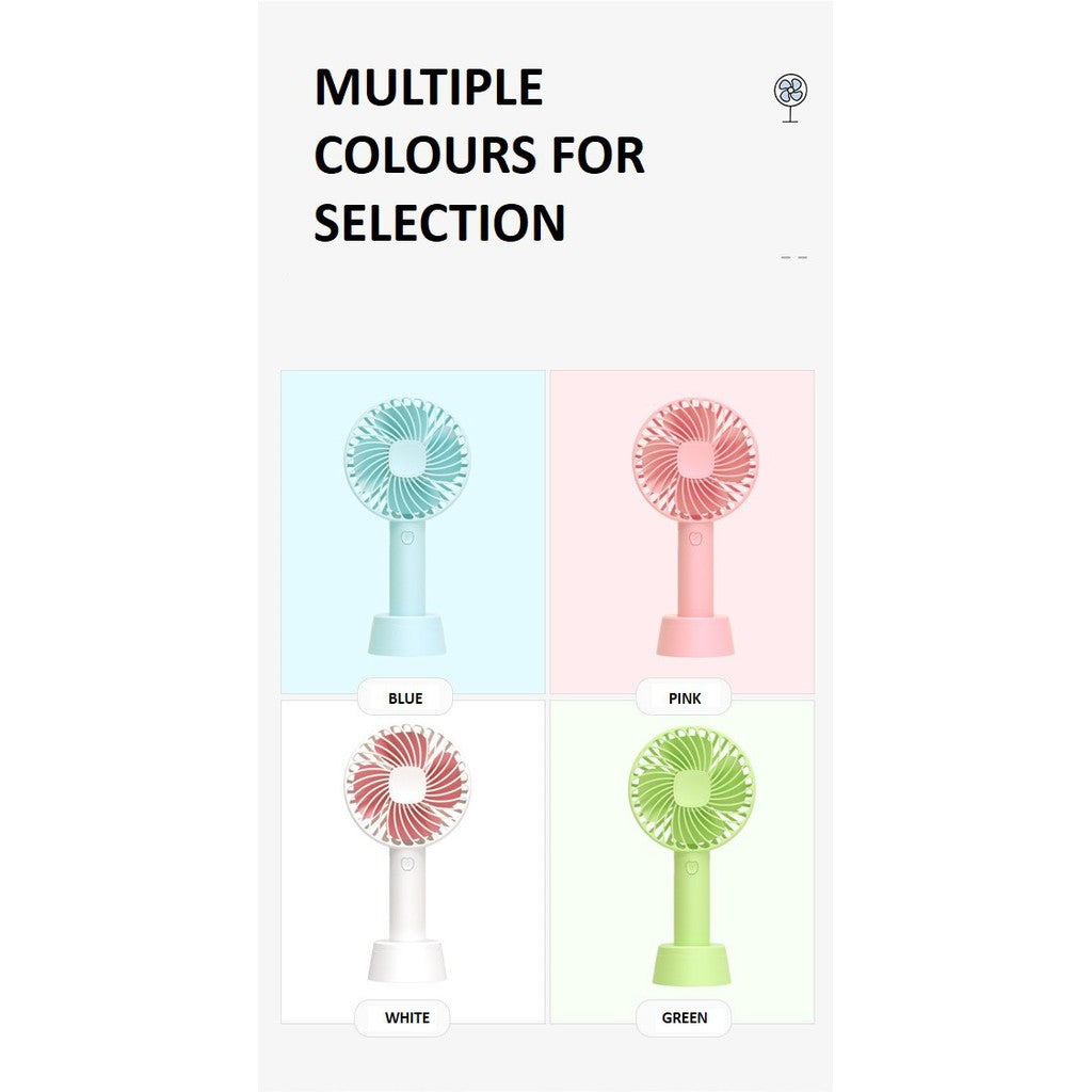 Handheld Portable Fan USB Rechargeable Desk Fan For Outdoor And Indoor Easy Convenient Portable Lightweight Design