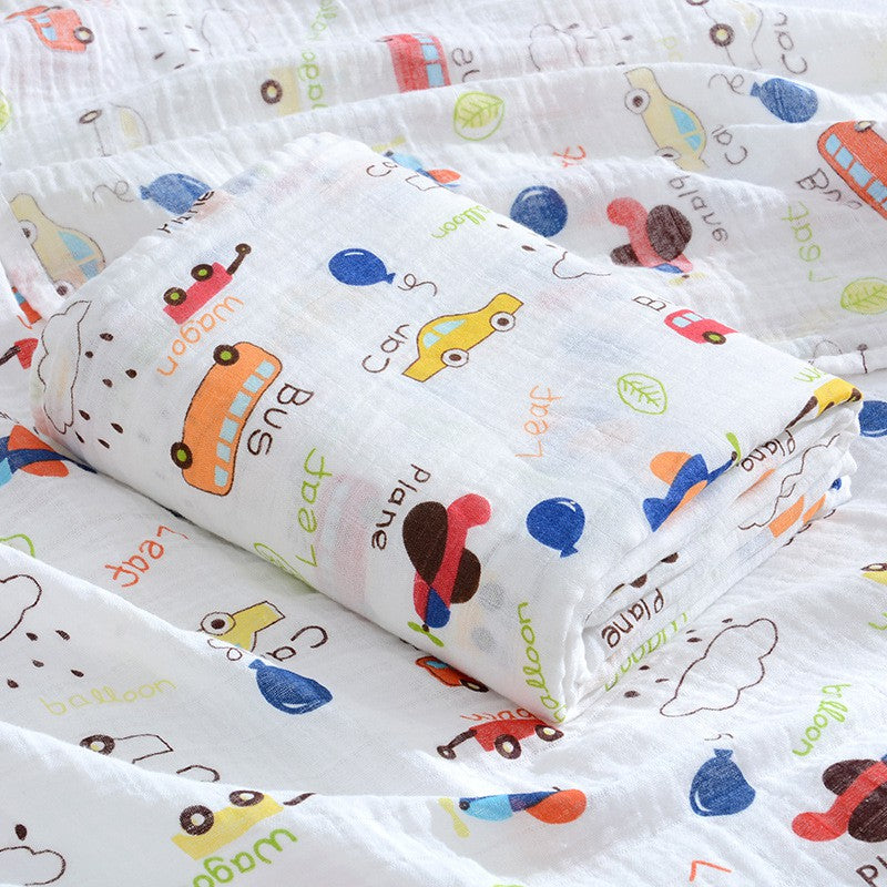 Premium Baby Swaddle Bamboo Cotton Muslin Cloth Towel Blanket Soft Breathable