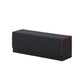 MTG Desk Box 400 Card Desk Box Card Storage Box Deck Box PU Leather Deck Box for Trading Card Games (Black+Red)