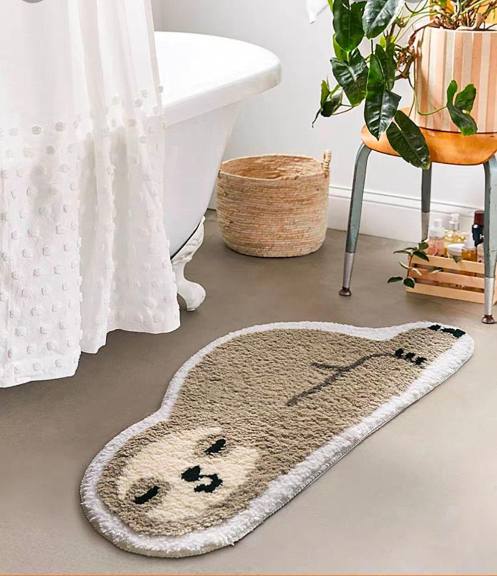 Sloth - Shaped Modern Minimalist Non-slip Floor Mat 40*60cm Carpet Door Mat Home Living Room Absorbent Scratch Resistant