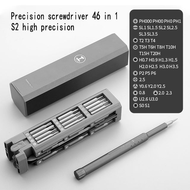 46 in 1 Magnetic screwdriver set Kit-service tool Precision hexagon socket screwdriver multifunctional combination set