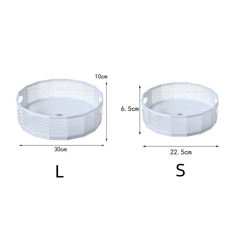 360° Rotating Large Capacity Versatile Seasoning Tray Storage Rack/Plastic Tray Condiment Cosmetics Sorting Container