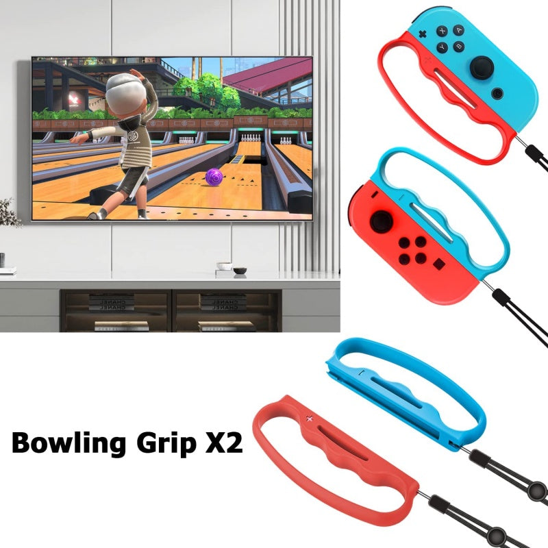 Switch Sports Accessories 10 In 1 Bundle Kit for Game Joy Con Controller NS Strap Wrist Dance Band Racket