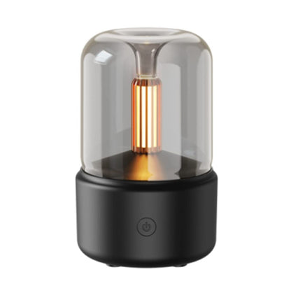 New Candlelight Aroma Diffuser USB Desktop Essential Oil Humidifier Ambient Night Light Air Purifier For Home Bedroom