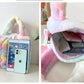 Children's Plush Waist Bag Unicorn Cartoon Shoulder Messenger Multicolor Cute Girls Rainbow Unicorn Embroidered Pattern
