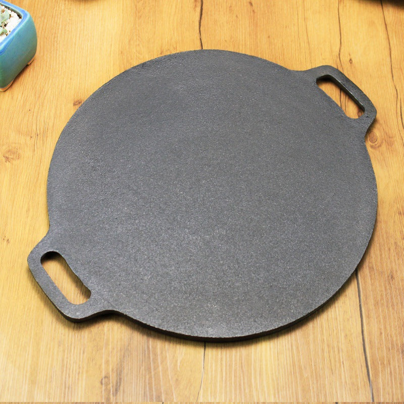 Cast Iron Grains Griddle Household Make Pancakes Fruit Pot Pancake Maker Shandong Grains Griddle Thickened Pan 28CM