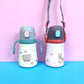 360ml Cartoon Stainless Steel Thermal Flask With Straw Portable Kids Thermos Mug Children Tumbler Drinking Cute Toddlers