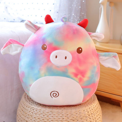 35cm Squishmallows Stuffed Animal Plush Toys Cat Unicorn Pig Throw Pillow Gifts For Kids High Quality And Comfortable