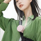 3 Colors Wearable USB Mini Fan Portable Mute Three Gears Wind Fans Adjustable Bladeless Clip-on Air Cooler 360 ° Adjust