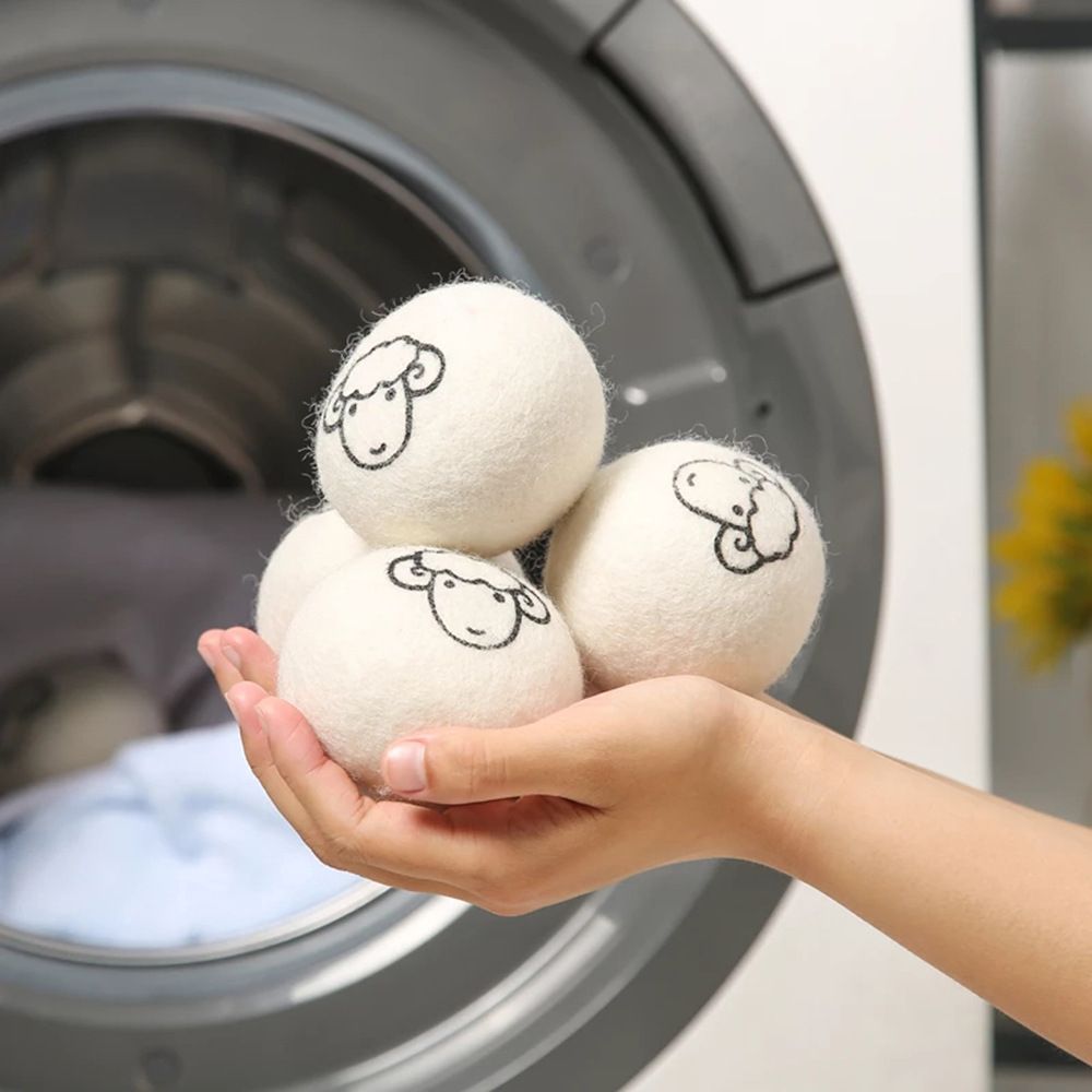 6pcs Wool Dryer Balls Reusable Softener Laundry Ball Clothes Washer Drying Ball Anti-entanglement Special Washing