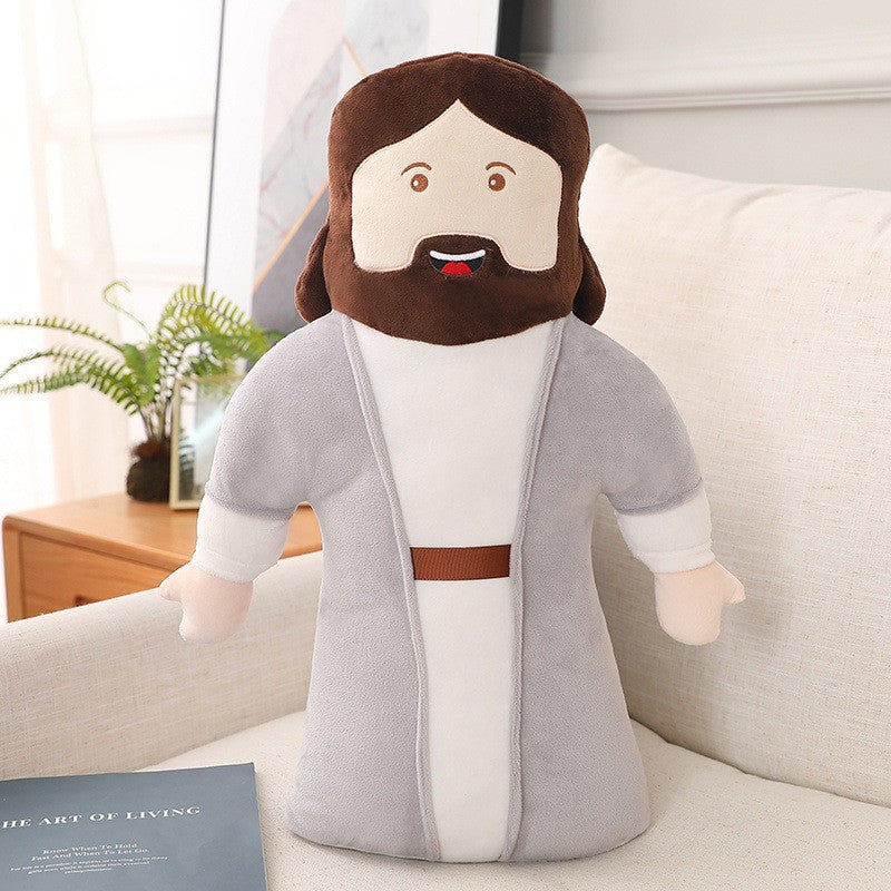 50Cm Stuffed Jesus Christ Plush Toy Soft Doll Kids Room Decor Photography Props Hug Pillow Christian for Boy Girl Gift