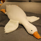 Super Soft Big White Goose Lying Down Pillow Plush Toy Duck Cute Big Goose Doll Pillow Bed Big Goose Stuffed Toys 90CM