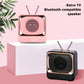 DW02 Portable Bluetooth Speaker Mini Retro TV Style Surround Rechargeable Audio Speaker