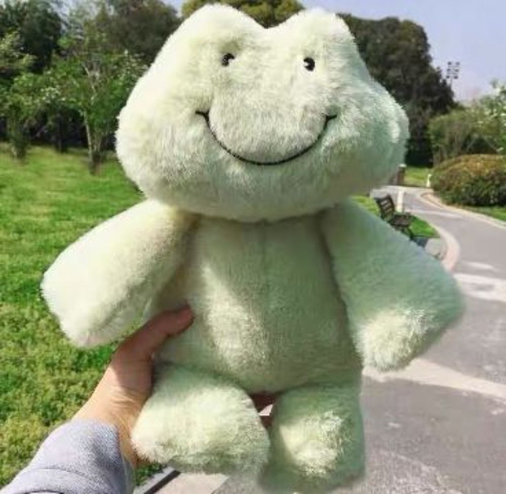 36cm Cute Frog Plush Toy, Stuffed Animal Throw Plushie Pillow Doll, Creative Appease Pastoral Animal Soft Comfortable