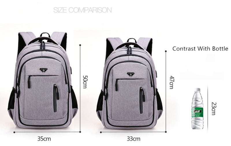 Backpack Men Large Capacity High College School Bags 15.6 Inch 17.3 Inch Laptop USB Men Computer Waterproof Business Bag