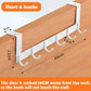 Copy of Black/White 6 Door Hooks Hole-free Practical Hat Clothes Wall Hook Coat Towel Hanger Rack for Door Back Kitchen Bathroom