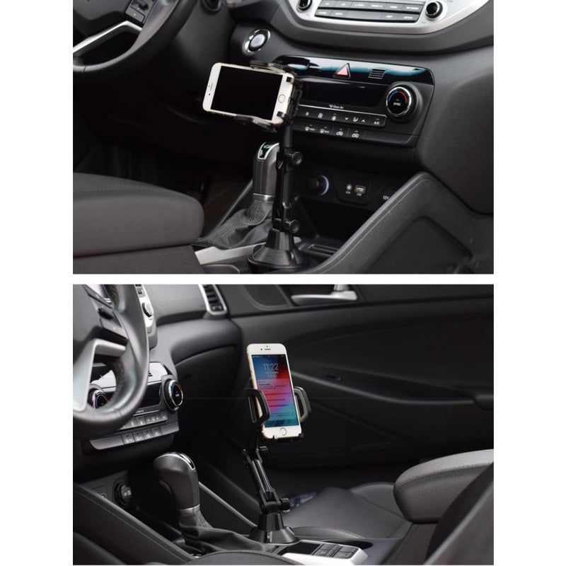 Universal Car Cup Holder Cellphone Mount Stand 360 Degrees Adjustable Car Phone Holder Firm Fit Clamping for Smartphones