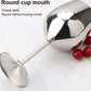 Stainless Steel Wine Glass 500ml Single-layer Unbreakable Stemmed Cocktail Goblet, Bright Light Wear Resistant Durable
