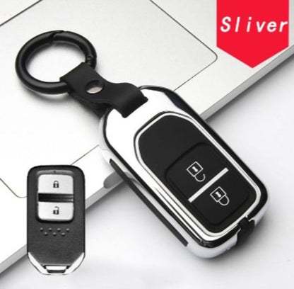 GTIOATO For Honda Key Cover Case Aluminum Alloy Car Remote Key Pouch For Honda Civic Jazz HRV Odyssey City Accord CRV