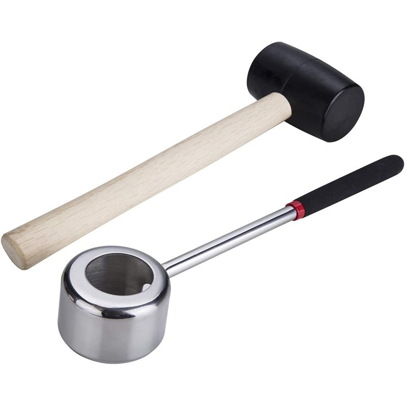 Coconut Opener Tool Set Opening Device Coconut Hammer Mallet Stainless Steel 304 Coconut Shell Opener